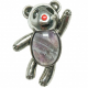 Broche ourson avec améthyste