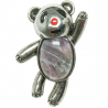 Broche ourson avec améthyste
