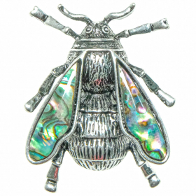 Broche bourdon avec nacre abalone