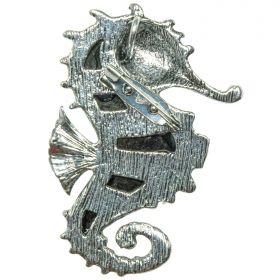 Broche hippocampe avec nacre abalone