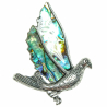 Broche colombe avec nacre abalone
