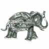 Broche éléphant avec nacre abalone