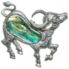 Broche mouton avec nacre abalone