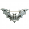 Broche chauve-souris avec nacre abalone