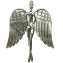 Broche ange avec nacre grise