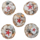 Mini paniers de coquillages assortis - 5 cm - Lot de 5