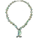 Collier pépites en nacre abalone paua