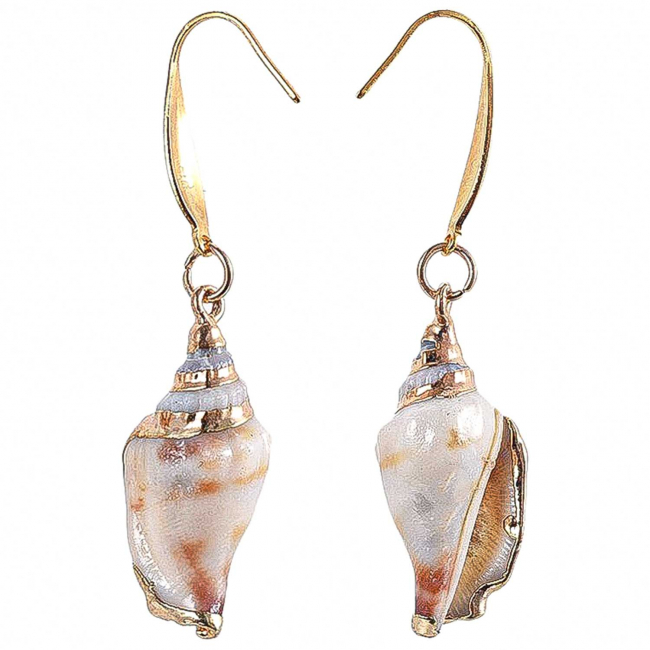 Boucles d'oreilles triangle avec perles de quartz rose et pyrite