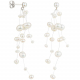 Boucles d'oreilles avec perles de culture suspendues