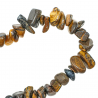 Collier sautoir en oeil de tigre - perles baroques