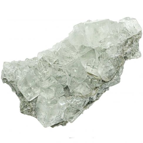 Fluorite verte cristallisée sur matrice silico-calcaire - 105 grammes
