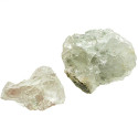 Fluorite verte cristallisée sur matrice silico-calcaire - 82 grammes - Lot de 2
