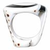 Bague coquillage noir et blanc oeil de shiva