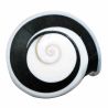 Bague coquillage noir et blanc oeil de shiva
