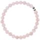 Bracelet en quartz rose - Perles rondes 6 mm