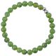 Bracelet en jade néphrite - Perles rondes 6 mm