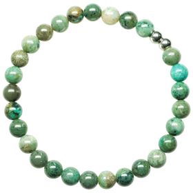 Bracelet en chrysocolle - Perles rondes 6 mm