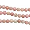 Bracelet en rhodonite - Perles rondes 8 mm
