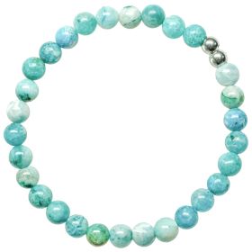 Bracelet en hémimorphite - Perles rondes 6 mm