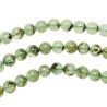 Bracelet en préhnite épidote - Perles rondes 8 mm
