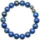 Bracelet en lapis-lazuli - Perles rondes 10 mm