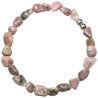 Bracelet en rhodonite - Perles roulées 5 à 8 mm