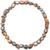 Bracelet en oeil de boeuf - Perles roulées 4 à 6 mm