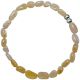 Bracelet en pierre de soleil - Perles roulées 5 à 8 mm