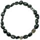Bracelet en obsidienne noire - Perles roulées 7 à 10 mm