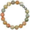 Bracelet en jaspe océan - Perles rondes10 mm