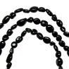 Bracelet en tourmaline noire - Perles roulées 5 à 8 mm