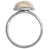 Bague argentée avec cabochon rond en magnésite