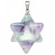 Pendentif étoile merkaba en fluorite