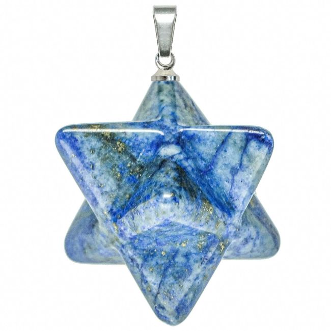Pendentif étoile merkaba en jaspe sésame