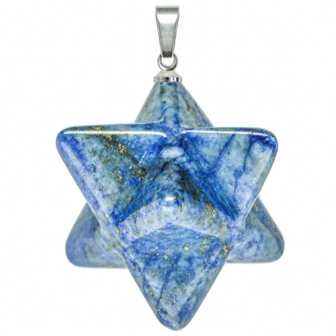 Pendentif étoile merkaba en jaspe sésame
