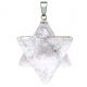 Pendentif étoile merkaba en jaspe océan