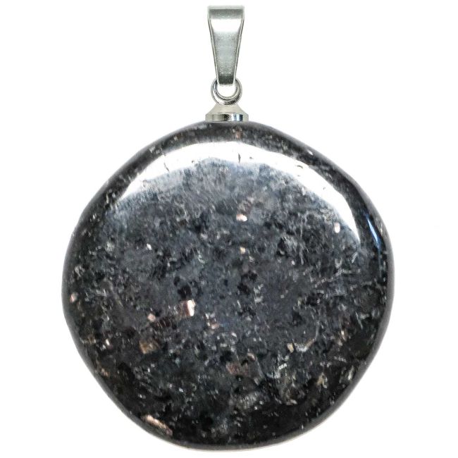 Pendentif galet plat en nuumite