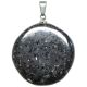 Pendentif galet plat en nuumite