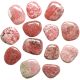 Petits galets plats thulite - Lot de 3