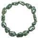 Bracelet en porphyre impérial vert - Perles pierres roulées