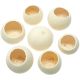 Coques décoratives bell cup blanchies - 5 à 6 cm- Lot de 5