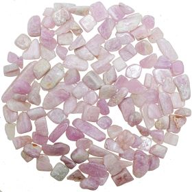 Petites pierres roulées kunzite - 1 à 1.5 cm - 50 grammes