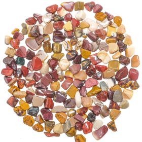 Petites pierres roulées jaspe mookite (mokaite) - 1 à 1.5 cm - 100 grammes