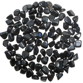 Petites pierres roulées obsidienne noire - 1 à 1.5 cm - 100 grammes