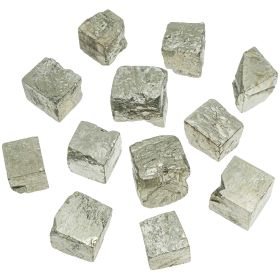 Pierres brutes octaèdres de pyrite - 1.5 à 2 cm - Lot de 4