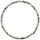 Bracelet en quartz tourmaline - Perles facetées ultra mini