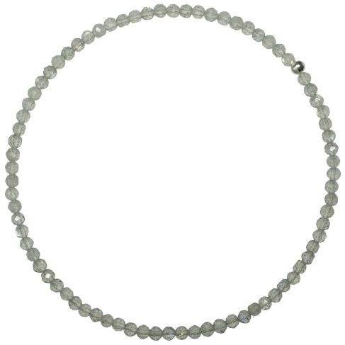 Bracelet en labradorite - Perles facetées ultra mini