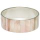 Bracelet bangle avec nacre rose