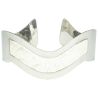 Bracelet bangle avec nacre blanche
