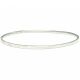 Bracelet bangle fin avec nacre blanche